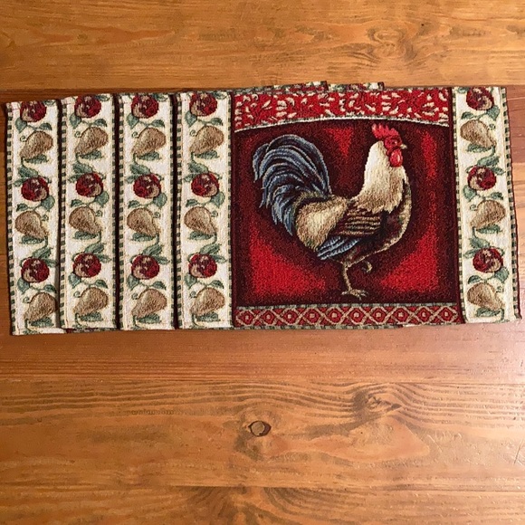 Kitchen Rooster Placemats Set Of 4 Poshmark